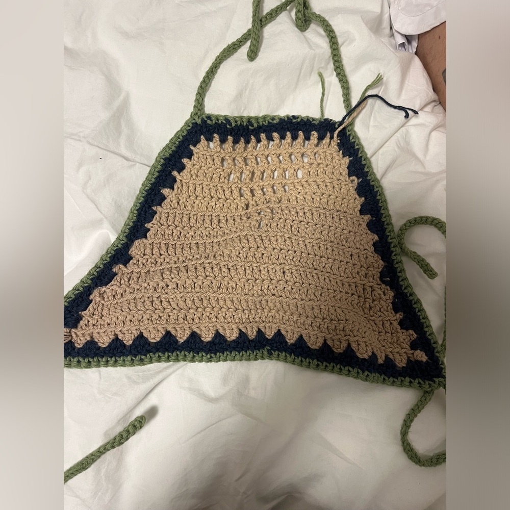 knitted halter top